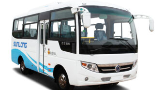 申龙 10-19座 中巴车租赁包车_SLK6600C3GN5